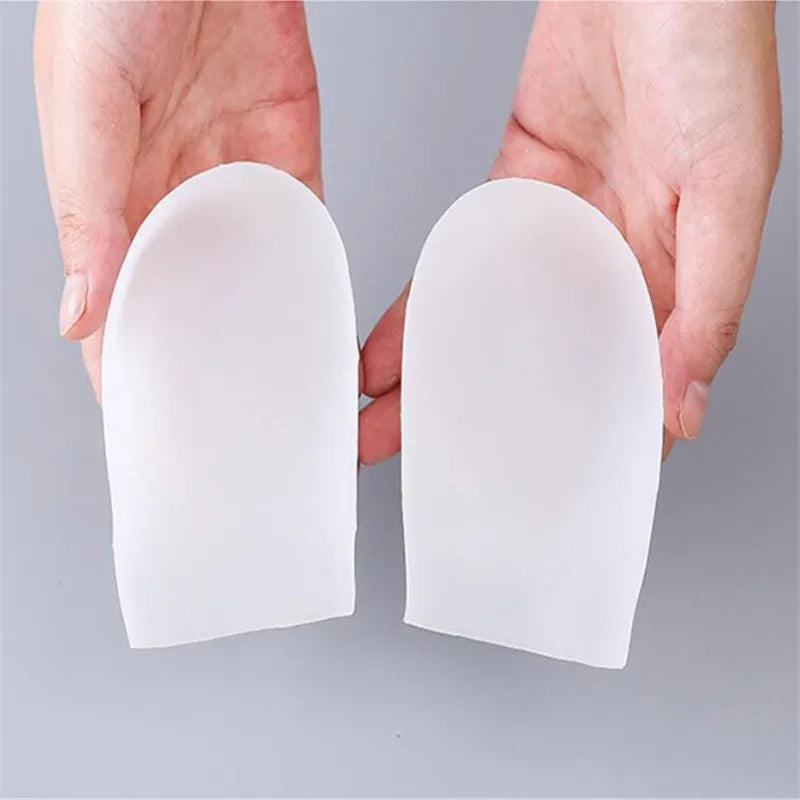 Unisex 5CM Height Boosting Silicone Gel Socks with Arch Support and Heel Cushion