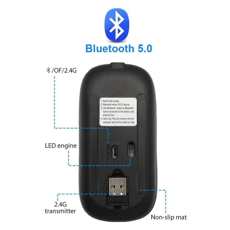 Bluetooth Wireless LED Mouse