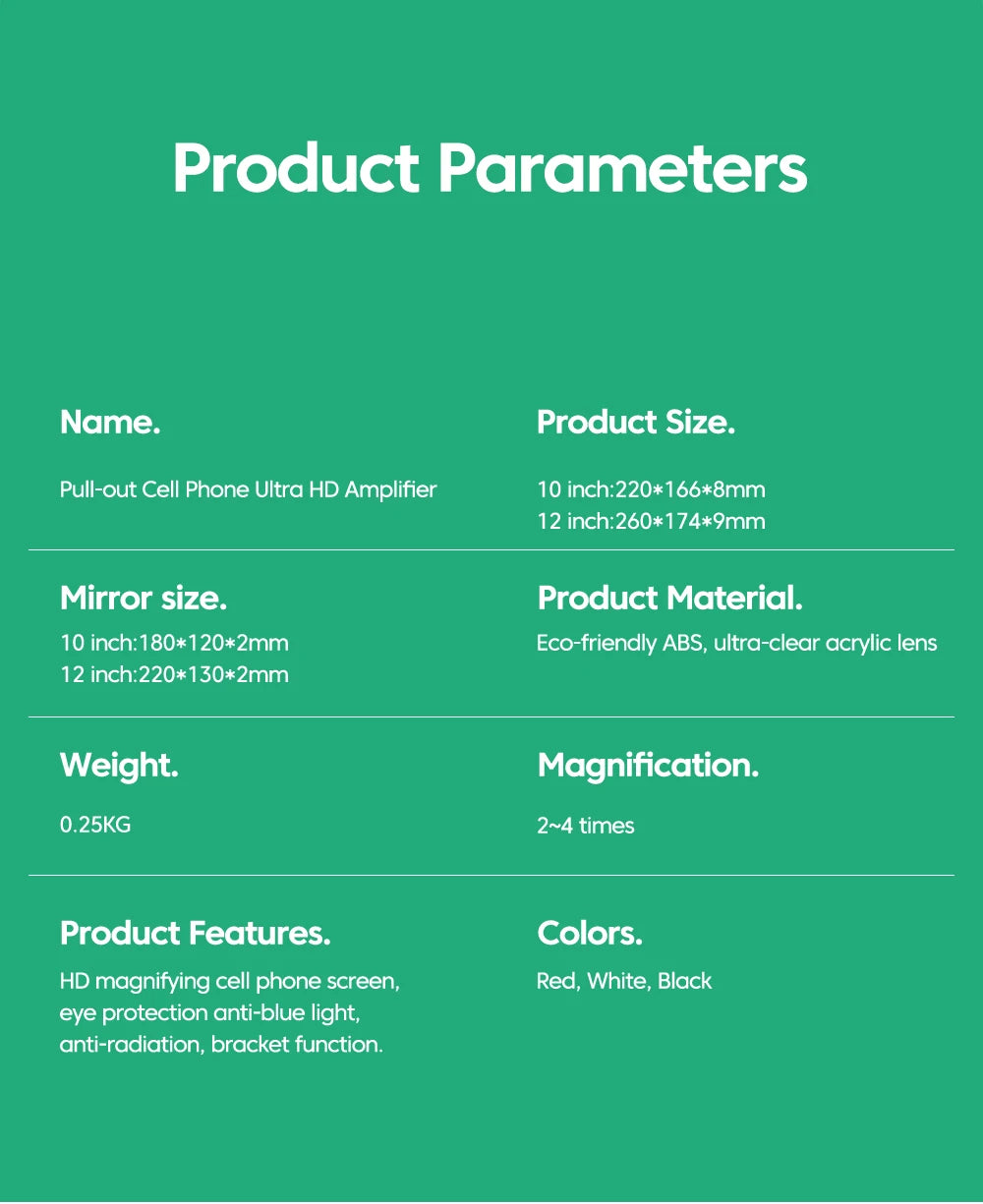 Cell Phone Screen Amplifier