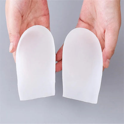 Unisex 5CM Height Boosting Silicone Gel Socks with Arch Support and Heel Cushion