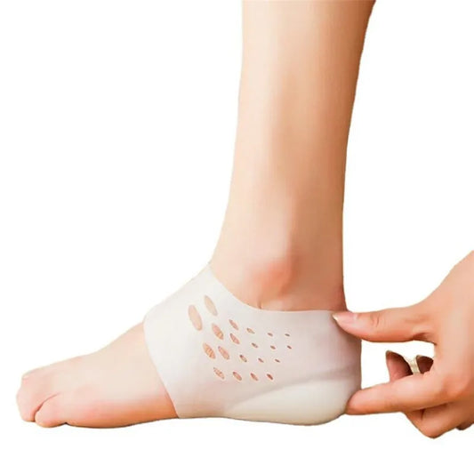 Unisex 5CM Height Boosting Silicone Gel Socks with Arch Support and Heel Cushion