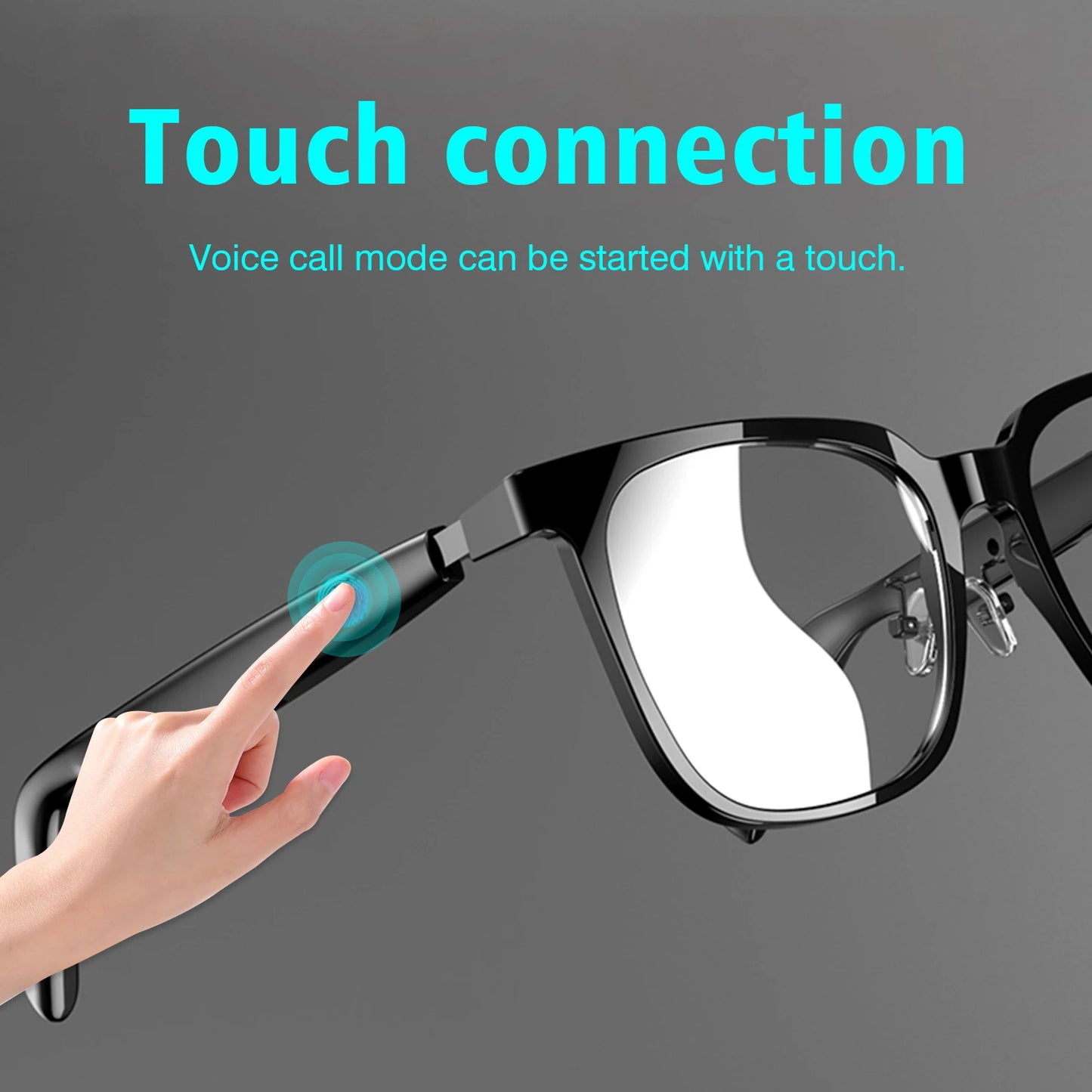 Wireless Smart Translation Glasses with Music & Calling — Works with Android & iOS